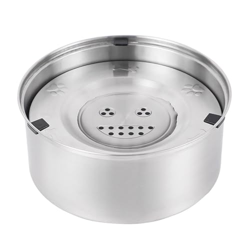 Mlllokfki Edelstahl-Schüssel, nicht rutschende Wasserschüssel, Rust Proof Pet Dish, keine Tip Dog Bowl, Dog Water, Anti Spill Pet Bowl, erhöht Hundetrinken, Food und Wasser Schüssel für Haustiere von Mlllokfki