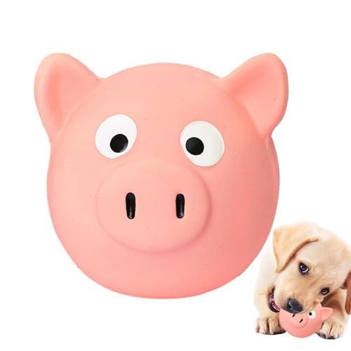 Mlllokfki Hundespielzeug aus Latex, Kauspielzeug für quietschende Hunde, quietschendes Schwein, Hundespielzeug, Squeaker, Welpen zum Kauen - Schnuller Modell von Mlllokfki