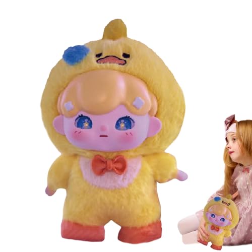 Mlllokfki Plush Doll, Girl Plush Doll, Figure Collection, Anime Wearing Cartoon Animal Pajamas Figure Model Keychain, Anime Figure Collection Model Doll Ornaments for Students, Teens von Mlllokfki