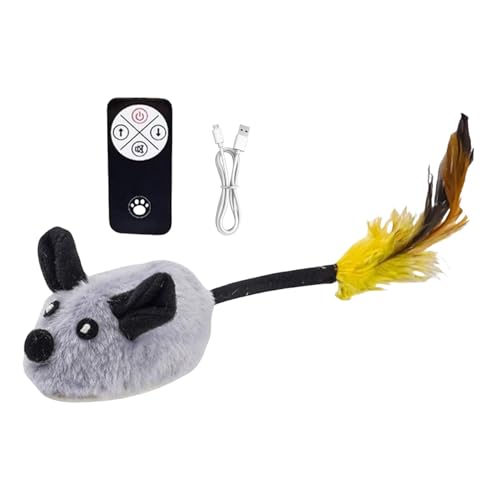 Mlllokfki Remote Control Cat Toys | Squeaky Mice That Move Automatically | Stimulate Your Cat's Hunting Instincts | Fun Interactive Toy for Indoor Feline Playtime von Mlllokfki