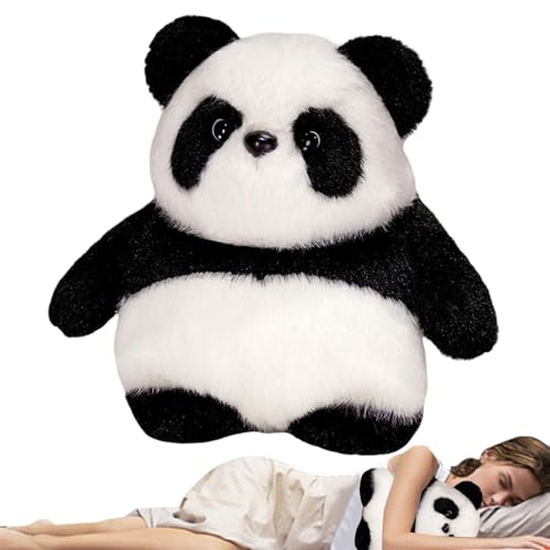 Mlllokfki Wendbares Panda Plush | Double-Sided Panda Toy | Panda Plush Toy, Soft Panda Doll Comfortable Panda Toy Zipper Panda Doll Panda Bookshelf Decor Panda Windowsill Plush Plush Dog Toy von Mlllokfki