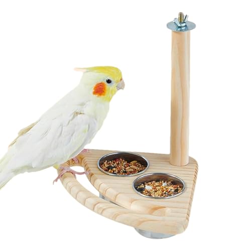 Parrot Feeding Zubehör, Vogelfeeder, Outdoor Bird Food Bowl, Indoor Bird Waterer, Multi-Use Bird Feeder, Non-Tip Bird Bowl, Lightweight Parrot Bowl von Mlllokfki