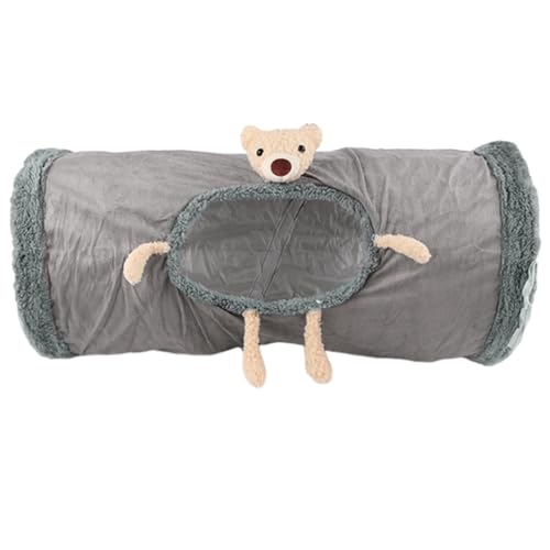 Soft Cat Tube, Fleece Tunnel für Haustiere, Indoor Tube für Katzen, Katzentunnel für kleine Haustiere, Tube für Ferrets, Tunnel Bed for Kittens von Mlllokfki