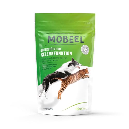 Mobeel von Heel Vet - Ergänzungsfuttermittel mit Grünlippmuschel und Teufelskralle zur Unterstützung der Gelenkfunktion bei Hunden und Katzen - 150g Pulver von Mobeel