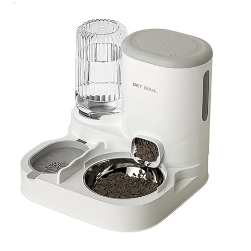 Mocturnity Automatischer Futterspender für Haustiere, 2 in 1, Behälter für Futter für Hunde und Katzen, große Kapazität, Schüssel für Haustiere, aus Edelstahl Mocturnity Automatischer Futterspender für Haustiere, 2 in 1, Behälter für Futter für Hunde und Katzen, große Kapazität, Schüssel für Haustiere, aus Edelstahl von Mocturnity