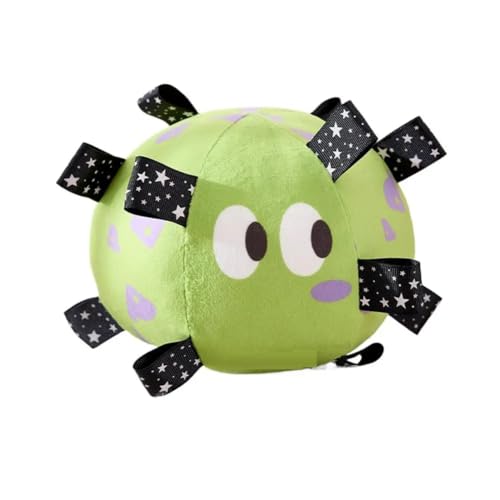 Mocturnity Hunde-Stimmspielzeugball Aus Plüsch, Lustiges Interaktives Haustierspielzeug mit Glöckchen, Zahnreinigungs-Kauspielzeug für Kleine Große Hunde, Katzen, Welpen Mocturnity Hunde-Stimmspielzeugball Aus Plüsch, Lustiges Interaktives Haustierspielzeug mit Glöckchen, Zahnreinigungs-Kauspielzeug für Kleine Große Hunde, Katzen, Welpen von Mocturnity