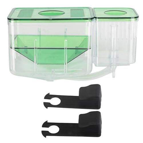 Aquarium Zuchtbox für Fische, Doppel-Layer Isolation Inkubator für kleine Fische und Garnelen, 20,8 cm Länge, für verletzte Fische und Zucht, für Aquarien und Fischbecken von Mokernali