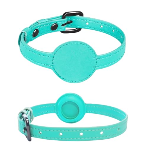 Molinter Katzenhalsband Hundehalsband Kortikale Tierhalsband für AirTag Metallschnalle Abbrechbarer Verstellbares Halsband für Katzen Hunde (XS, Blau) von Molinter