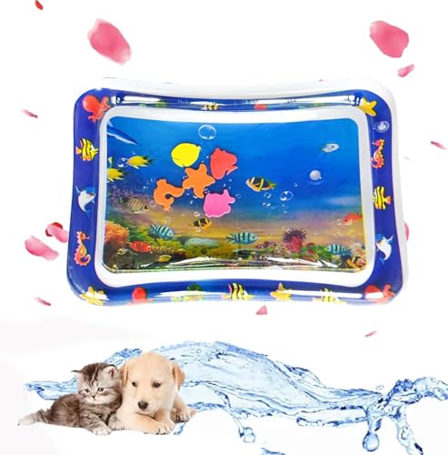 Sensor Water Playmat, Sensor Water Playmat For Cats, Thickened Water Sensor Play Mat For Cats, Water Sensory Playmat With Fish For Pet Play, Pet Cooling Mat For Cats, Cat Water Play Mat (01) von MoliseMeotans