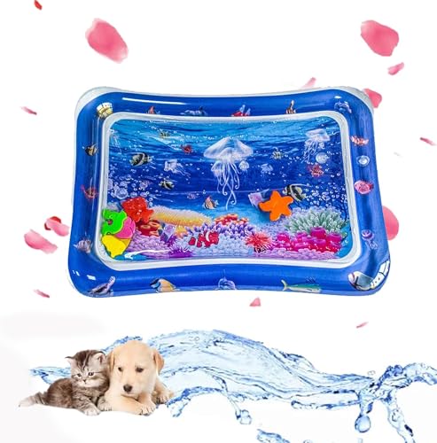 Sensor Water Playmat, Sensor Water Playmat For Cats, Thickened Water Sensor Play Mat For Cats, Water Sensory Playmat With Fish For Pet Play, Pet Cooling Mat For Cats, Cat Water Play Mat (07) von MoliseMeotans