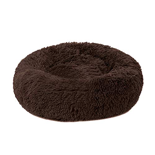 Monba Hundebett Waschbar, Katzenbett Haustierbett Deluxe Haustierbett Matratze Kissen Weiches Warmes Baumwollbett und Anti-Rutsch-Boden Hunde Katzen Sofa-L:70cm-Coffee von Monba