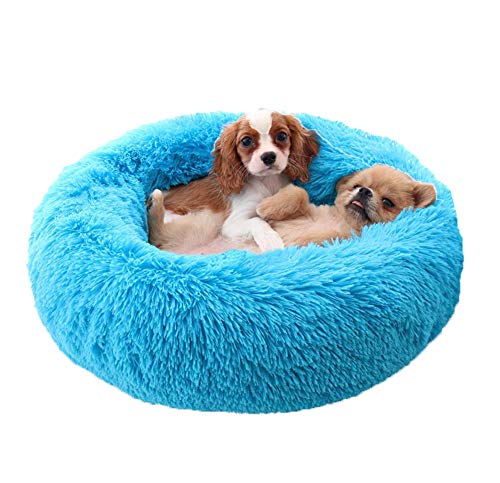 Monba Premium Orthopädisches Haustierbett für große und extra große Hunde,Donut Hundebett Weiches Plüsch Rundes Hundesofa mit Wasserfeste Unterseite,Hundekörbchen waschbar von Monba