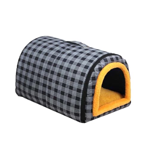 Monbaer 2-in-1-Hundehaus, Katzen-Iglu, faltbares Hundezelt, Bett mit weichem, abnehmbarem Kissen, wasserdicht, beruhigendes Nest, Anti-Angst, warm, gemütlich, Welpenschlafsack (S: 45 x 32 x 35 cm, von Monbaer