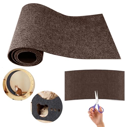 MoneRffi Kratzmatte Selbstklebend 30 * 100cm Kratzmatte Katze Wand DIY Climbing Cat Scratcher Möbel Sofa Schutzhülle Anti-Kratz Pad von MoneRffi