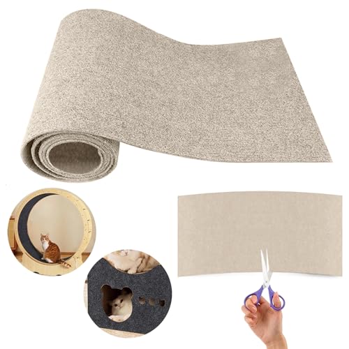 MoneRffi Kratzmatte Selbstklebend 30 * 100cm Kratzmatte Katze Wand DIY Climbing Cat Scratcher Möbel Sofa Schutzhülle Anti-Kratz Pad von MoneRffi