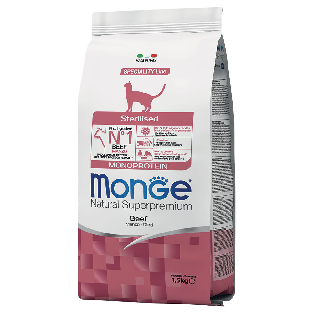 Monge Monoprotein Sterilized für Katzen - 1,5 kg von Monge Superpremium Cat