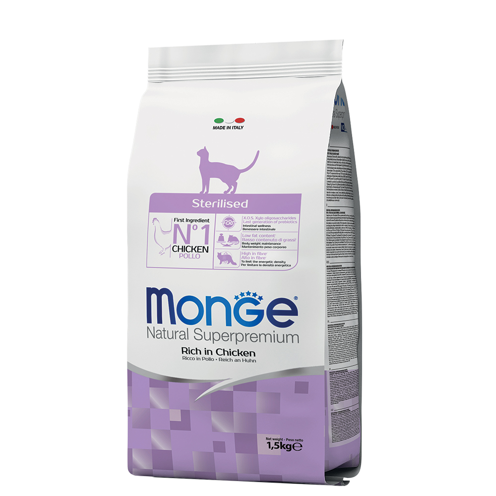 Monge Sterilized Cat Chicken - Sparpaket: 2 x 1,5 kg von Monge Superpremium Cat