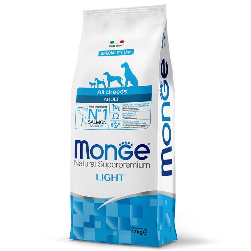 Monge Natural Superpremium All Breeds Light Lachs & Reis - 12 kg von Monge Superpremium Dog