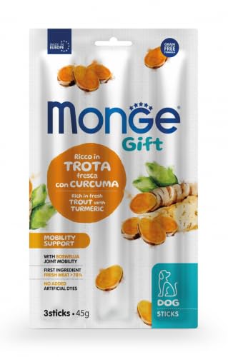 Monge Gift Mobility Support Forelle und Kurkuma – 28 Stück à 45 g von Monge