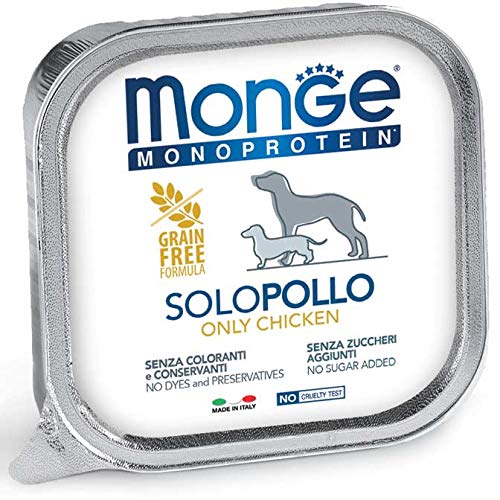 Monge Monoprotein Nassfutter für Hunde, 100 % Huhn, 150 x 24 cm von Monge