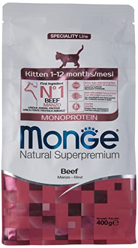 Monge Natural Superpremium Kitten Monoprotein Rindfleisch 400g (Kätzchenfutter) von Monge