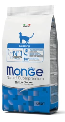 Monge Natural Superpremium Urinary Chicken, Trockenfutter für sterilisierte Katzen (Futter aus Huhn, Verringerung von Struvitsteinen, hochwertige Rezeptur, ohne Zusatz von Farbstoffen, 400 g) von Monge