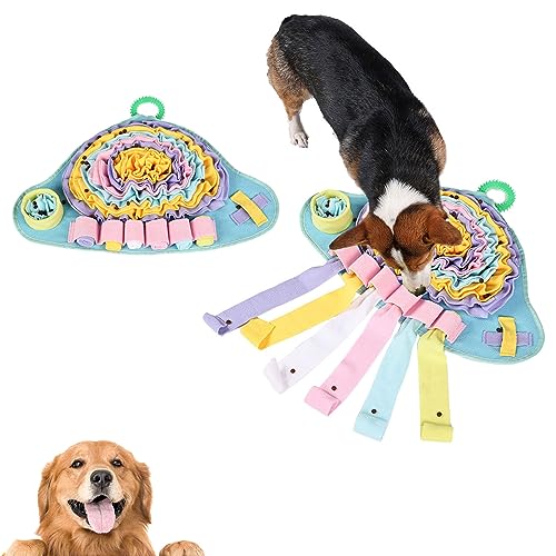 Schnüffelmatte für Hunde – 58,4 x 43,2 cm – Hundespielzeug, Schnüffelball und langsamer Futterball für kleine bis große Rassen – Schnüffelmatte für Hunde zur Angstlinderung, Training und Langeweile von Monivi