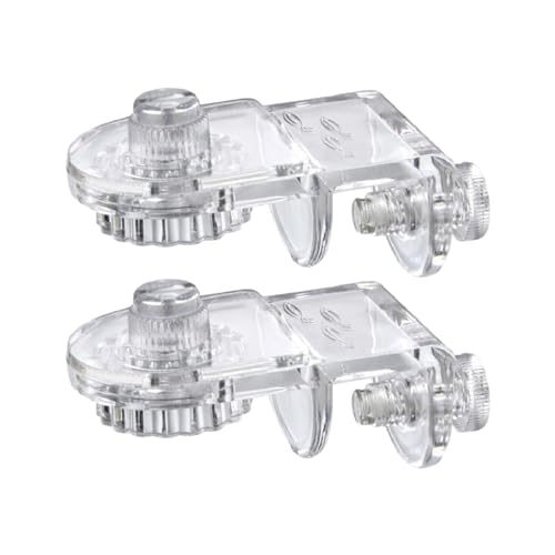 Monozoz Abdeckung für Aquarien – randloser Glas-Himmel-Clips-Halter – Aquarium-Zubehör, randlose Glas-Himmel-Clips-Halter für Aquarien von Monozoz