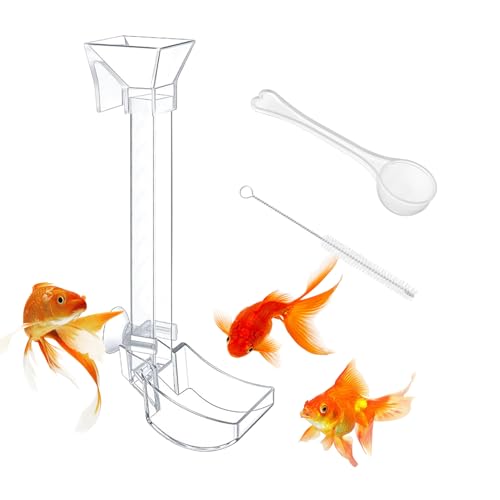 Monozoz Garnelen-Futterröhrchen und -schalen-Set für Fische, transparent, für Garnelen, Fische und Schnecken von Monozoz