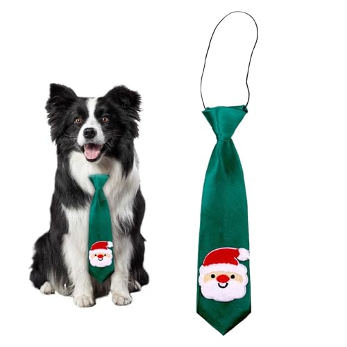 Monozoz Hunde-Krawatte, Weihnachts-Hundehalsband, verstellbar, für Weihnachten, , formelle Halsbänder, Fliege für Hunde, Haustiere, Welpen von Monozoz