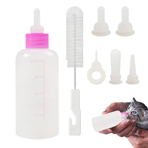 Monozoz Kitten Bottles for Nursing Kit, Small Cats Nursing Bottle Kit, Small Animals Feeder, Pet Feeding Nippel with Bottle for Puppy Kittens von Monozoz