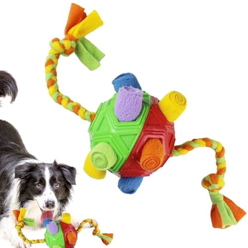 Monozoz Schnüffelball für Hunde, interaktives Spielzeug für kleine Hunde, interaktives Puzzle-Hundespielzeug, Anreicherung für kleine Rassen, bissfest, Schnüffeltraining von Monozoz