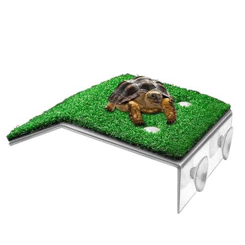 Monozoz Turtle Basking Dock, groß, für Schildkröten, gemütlicher Sonnenbereich für Aquarium, Molche, Frösche, Amphibien von Monozoz