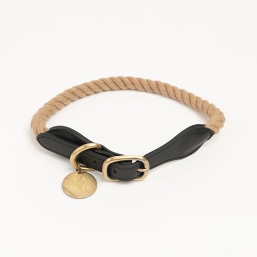 Mons Bons Classy-Yoko Dog Collar (Beige, L) von Mons Bons