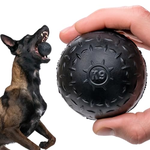 Monster K9 Hundeball für Aggressive Kauer, praktisch unzerstörbar, langlebig, robust, stark, Kauspielzeug und Apportieren, super, extrem und kraftvoll, strapazierfähiger, von Monster K9 Dog Toys