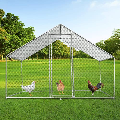 MonsterShop Hühnerfreilauf 3m x 2m x 1.8m Hühnerstall Freilaufgehege Auslauf Hühnerkäfig UV Sonnendach Kleintierstall Hühnerhaus Freilauf Outdoor von Monster Shop