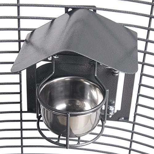 Montana Cages | 2er-Set Feeder Shield - Futternapf-Dach | LARGE - Antik | ca. 17,5 x 14,5 x 4,5 cm von Montana Cages