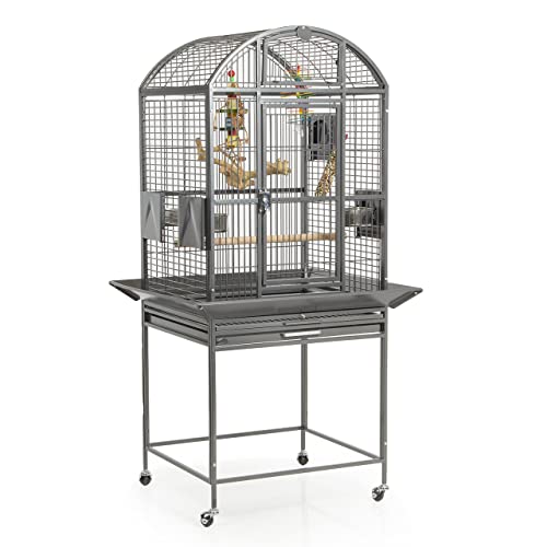 Montana Cages | Käfig, Voliere Finca Dome mit Rundbogendach - Antik der Vogelkäfig für Sittiche & Papageien von Montana Cages