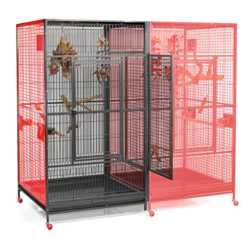 Montana Cages | Erweiterungs - Modul für Papageienvoliere Papageienkäfig XXL Arkansas Antik von Montana Cages