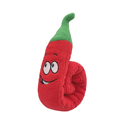 Montesy Pet Toy Plush Squeaky Toy Bite-resistant Chew Puppy Training Toy Soft Chili Shape Sound Toy Supplies von Montesy