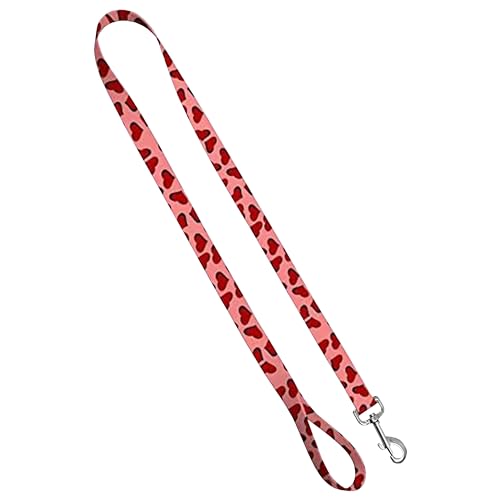 Moose Pet Wear Deluxe Hundeleine - Gemusterte Heavy Duty Pet Leashes, Made in USA - 1 Zoll x 4 Fuß, 1" Leash 4 FT, Herzen von Moose Pet Wear