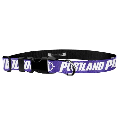 Moose Pet Wear University of Portland Hundehalsband, verstellbar, 1" Adjustable Deluxe Collar - Medium, violett von Moose Pet Wear