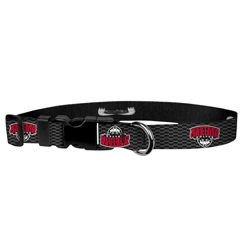 Moose Pet Wear Western Oregon University Hundehalsband – Deluxe, verstellbare Hundehalsbänder, 1,9 cm breites Halsband verstellbar 21,4 cm – 31,2 cm, klein, Kohlefaser von Moose Pet Wear