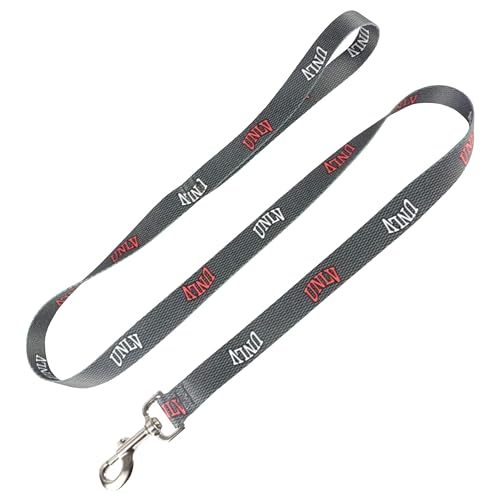 Moose Racing Hundeleine – UNLV Pet Leash, 1,9 cm breit x 1,8 m lang, Rot & Weiß UNLV auf Kohlefaser von Moose Pet Wear