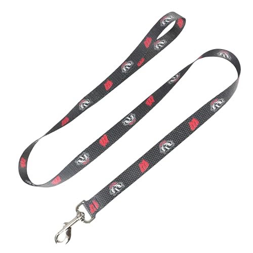 Moose Racing Hundeleine - University of Wisconsin Pet Leash - Made in USA, Leash 1" x 4', Carbon Fiber von Moose Pet Wear