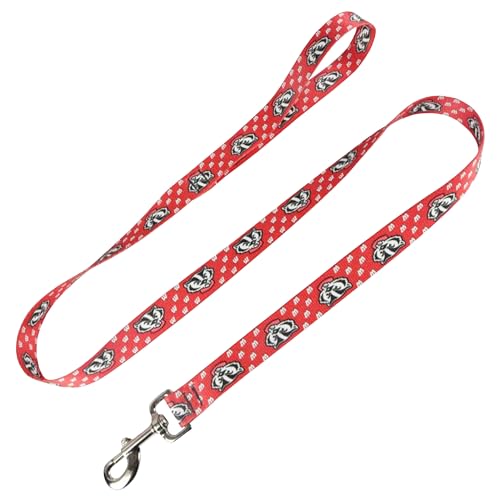 Moose Racing Hundeleine - University of Wisconsin Pet Leash - Made in USA, Leash 1" x 4', rot von Moose Pet Wear