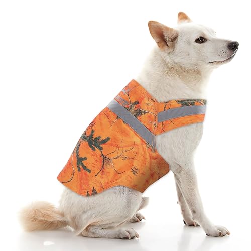 Hunde-Sicherheitsweste aus Poly-Twill, 118 g, Größe XXL, Orange von Mooselander