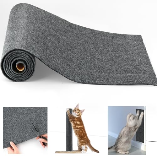 Kratzmatte Selbstklebend, Katzen Kratzmatte, Selbstklebende Kratzmatte Katzen Kratzteppich Katze Zuschneidbare Kratzbrett Katze Kratzschutz Sofa Katze Kratzmatte Katze Wand Katzenkratzmatte(200x40cm von Moosono