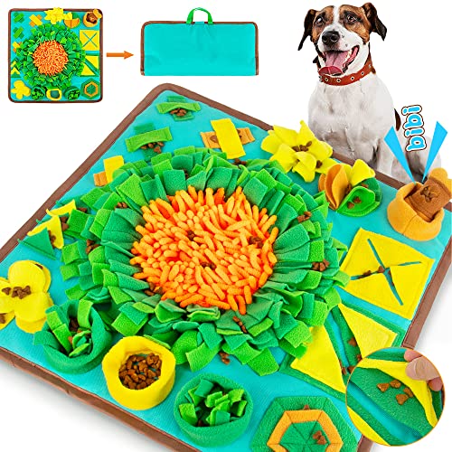 Mootop Haustier Schnüffelmatte für Hunde, 50.4 cm Hundefuttermatte, Hunde Futtermatte für kleine und mittelgroße Hunde, Stressabbau Interaktives Hundespielzeug Fütterungsspiel zum Schnüffeln von Mootop