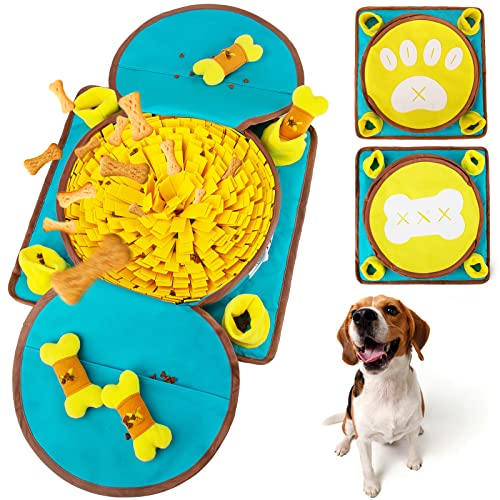 Mootop Schnüffelmatte für Hunde, 39,3 x 18,5 Zoll Hund Lecknapf Matte Interaktives Hundespielzeug, Schnüffelmatte für große Hunde Gehirn Stimulierendes Spielzeug, Stressabbau, langsames Fressen fördert natürliche und Futtersuche von Mootop